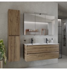 Мебель для ванной комнаты Sancos Libra 120 см двойная, дуб чарльстон