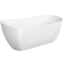 Акриловая ванна Sancos Perla FB06 170x70 см, отдельностоящая, овальная, с каркасом, со сливом-переливом