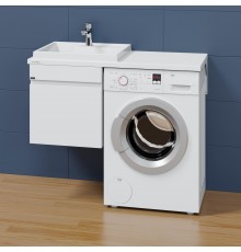 Тумба с раковиной СаНта Марс 48 L подвесная, для стиральной машины