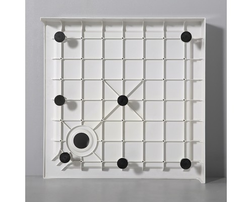 Душевой поддон квадратный RGW SMC-W Белый (Уценка)  900x900