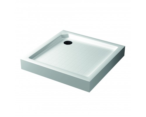 Душевой поддон квадратный RGW SMC-W Белый (Уценка)  900x900