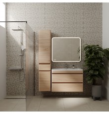 Мебель для ванной комнаты Style Line Атлантика 90 Люкс Plus, подвесная, ясень перламутр