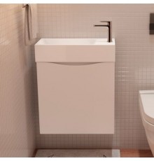 Тумба с раковиной Art Max Liberty L, 50, подвесная, Bianco Lucido