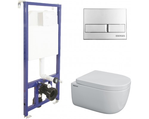 Комплект Berges Novum 043231 кнопка хром