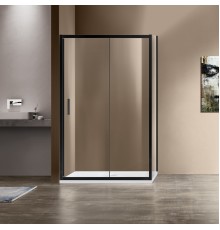 Душевой уголок Vincea Garda VSR-1G9013CLB 130x90 см, профиль чёрный, стекло прозрачное
