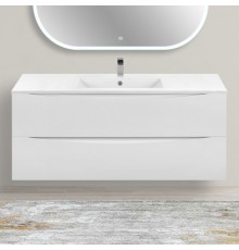 Тумба с раковиной Vincea Mia 120 белая глянцевая