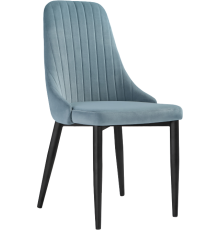 Стул Woodville Kora light blue, ножки black