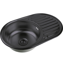 Мойка кухонная Zorg Inox PVD SZR 7750  GRAFIT графит
