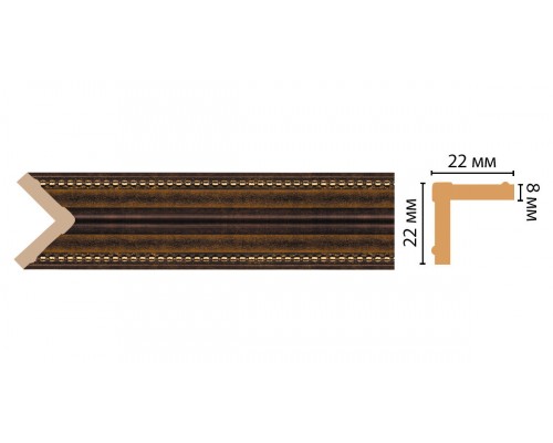 Угол DECOMASTER 116M-56 ДМ (22*22*2400 мм)