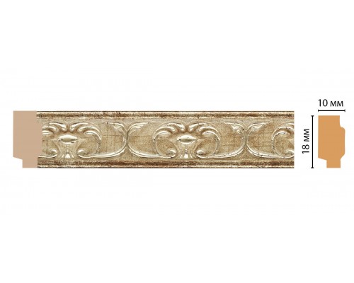 Молдинг DECOMASTER 158-127 ДМ (18*10*2400 мм)