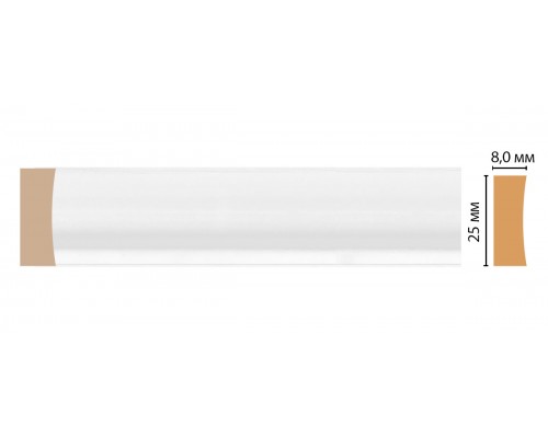 Молдинг DECOMASTER D046-114ДМ (25*8*2400мм)
