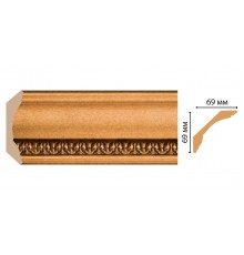 Плинтус потолочный DECOMASTER 100C-1223 (69*69*2400мм)