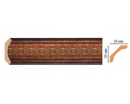Плинтус потолочный DECOMASTER 167S-767 (35*35*2400мм)
