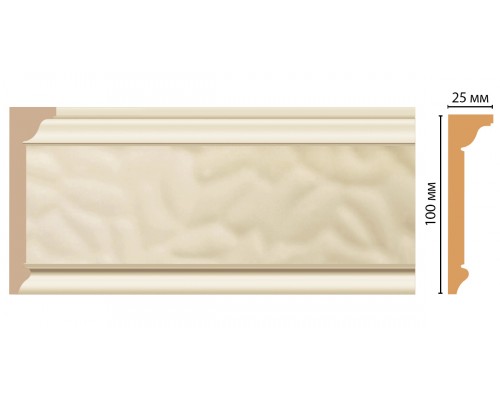 Плинтус потолочный DECOMASTER D215-61 (100*25*2400мм)