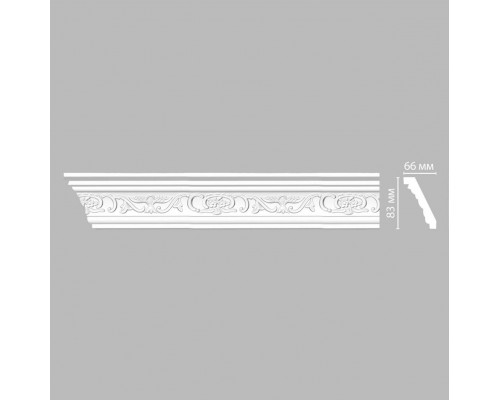 Плинтус потолочный с рисунком DECOMASTER 95036F гибкий (83*66*2400мм)
