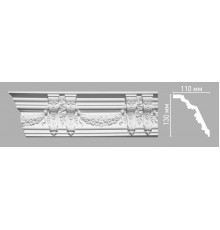 Плинтус потолочный с рисунком DECOMASTER 95092 (130х110х2400мм)