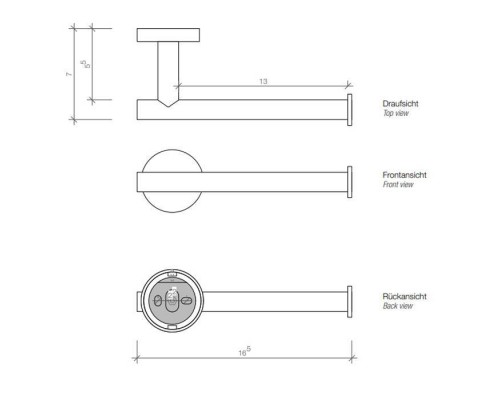 Decor Walther Basic TPH1 Держатель туалетной бумаги, подвесной, цвет: черный матовый. 0530060 Decor Walther Basic TPH1 Держатель туалетной бумаги, подвесной, цвет: черный матовый. 0530060