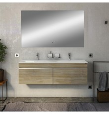 Мебель для ванной комнаты Velvex Pulsus 140 подвесная, дуб, зеркало DIWO Элиста