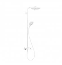 Hansgrohe Raindance Душевая стойка с термостатом 1jet (верхний душ 240мм, ручной душ с держателем), цвет: белый матовый. 27633700