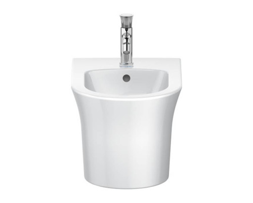 Duravit White Tulip Биде напольное 37x58х42 см, с переливом, с 1 отв., WonderGliss, цвет: белый. 22931000001
