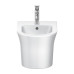 Duravit White Tulip Биде напольное 37x58х42 см, с переливом, с 1 отв., WonderGliss, цвет: белый. 22931000001
