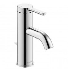 Duravit C.1 Смеситель для раковины, 1 отв., с донным клапаном, излив 91мм, цвет: хром. C11010001010