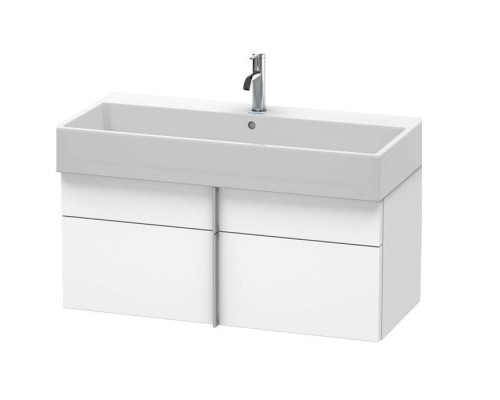 Duravit VA Тумба подвесная 98.4x43.1х44.1см., с раковиной, 1 выдв.ящик, цвет: белый. VA650801818,  2350100071