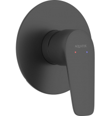 Смеситель для душа AQUATEK Бетта AQ1166MB С ВНУТРЕННЕЙ ЧАСТЬЮ, матовый черный