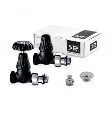 Комплект SR Rubinetterie серия Floral Old Style 1/2прямой цвет черный матовый K338-1500VC0S