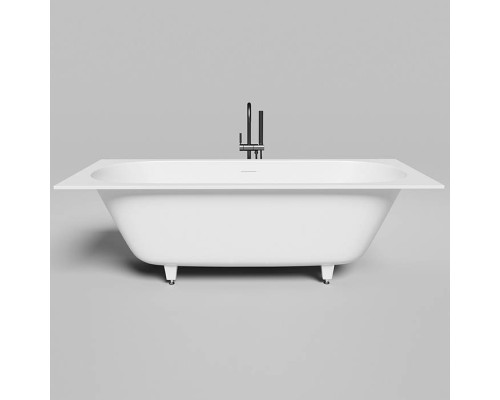 Salini Ornella Axis 190 Kit Встраиваемая ванна 190х90х60см, прямоугольная, материал: S-Sense, донный клапан UpDown, слив-перелив, цвет: белый матовый. 103512M