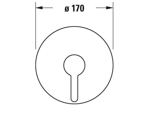 Duravit C.1 Смеситель для душа, встраиваемый, цвет: хром. C14210010010,  GK0900000000
