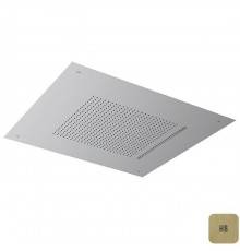 Almar Velvet Rain Верхний душ, встраиваемый, 49,8х49,8см., 2 типа струи, цвет: латунь брашированная PVD. E044280.HB