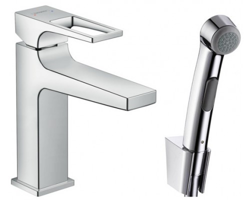 HG 74 522 000 Metropol Смеситель для раковины 177 мм, с гигиеническим душем 74522000