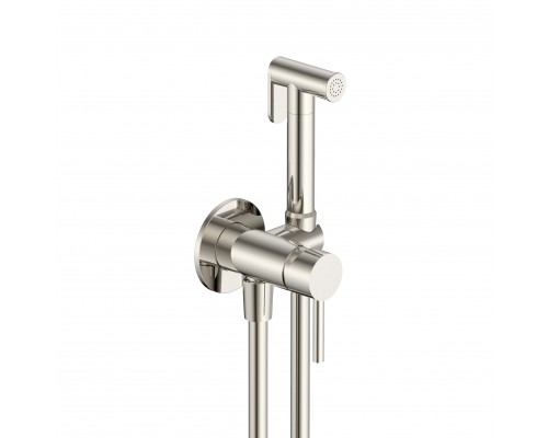 AQM6217BN Siena Комплект гигиенического душа (скрытый монтаж, латунная лейка), никель шлиф AQM6217BN