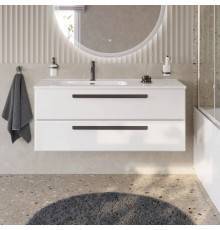 Тумба под раковину Cezares Eco Cer-N 120 L bianco lucido, без ручек