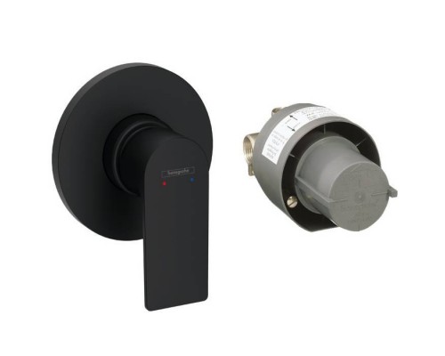 Hansgrohe Rebris E Смеситель для душа, встраиваемый, цвет: черный матовый. 72658670 Hansgrohe Rebris E Смеситель для душа, встраиваемый, цвет: черный матовый. 72658670