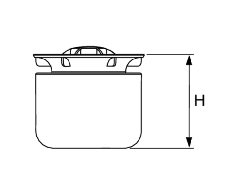 TECEdrainpoint S Погружной стакан с мембраной для сифонов. 3695005