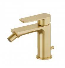 Newform Haka Смеситель для биде, 1 отв., с донным клапаном, цвет: PVD brushed gold. 72025.59.097