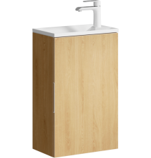 AQ ACC0104DZ Accent Тумба под умывальник лев/пр, Дуб золотой, 420х670х250 мм ACC0104DZ