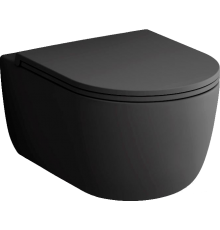 Унитаз подвесной Damixa Sirius DX86C1700MBSC с микролифтом, черный матовый