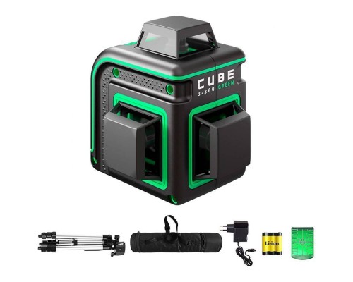 Уровень лазерный ADA CUBE 3-360 GREEN Professional Edition Уровень лазерный ADA CUBE 3-360 GREEN Professional Edition
