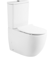 Унитаз-компакт BelBagno Sfera-tr BB2128CPR безободковый, с микролифтом, бачок BB2128T