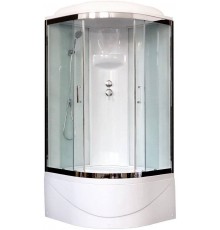 Душевая кабина Royal Bath BK RB 90BK6-WT-CH с высоким поддоном, с сиденьем