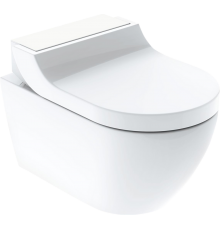 Унитаз подвесной Geberit AquaClean Tuma Comfort 146.294.SI.1 вставка белое стекло