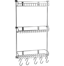 Полка Wasserkraft K-1433 3-ярусная, с крючками