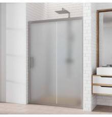 Душевая дверь в нишу Kubele DE019 D2-MAT-MT 125 см, профиль матовый хром