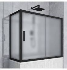 Шторка на ванну Kubele DE019 PR-MAT-BLMT 150х70 см, профиль матовый черный
