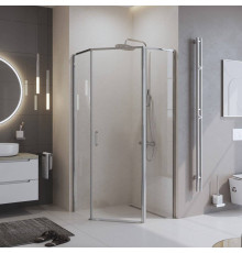 Душевой уголок BelBagno Uno 195 P 1 90 C Cr стекло прозрачное