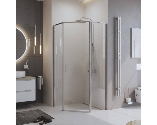 Душевой уголок BelBagno Uno 195 P 1 90 C Cr стекло прозрачное
