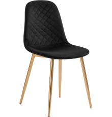 Стул Woodville Dabl black, ножки gold